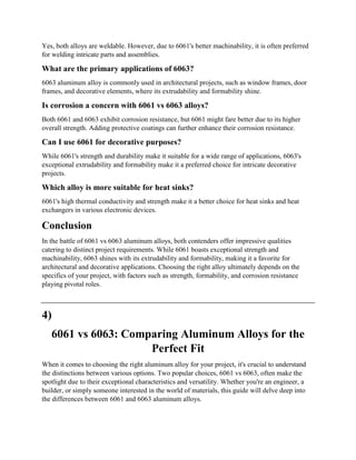 6061 vs 6063 | DOCX
