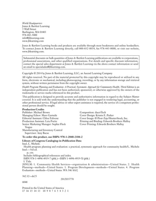 Health Program Planning And Evaluation A Practical Systematic Approach ...