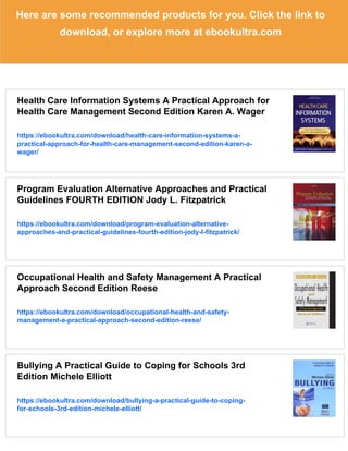 Health Program Planning And Evaluation A Practical Systematic Approach ...