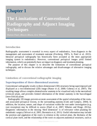Cone Beam Computed Tomography in Endodontics 1º Edición Edition Shanon ...