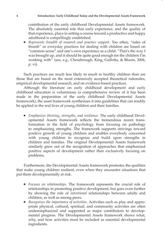 Promoting Positive Development in Early Childhood Karen Vanderven | PDF
