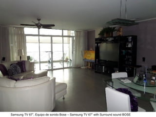 Samsung TV 67”, Equipo de sonido Bose – Samsung TV 67” with Surround sound BOSE
 