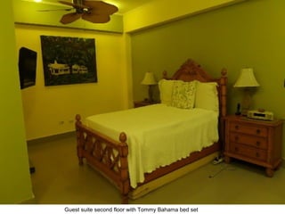 Guest suite second floor with Tommy Bahama bed set
 
