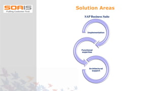 Implementation
Functional
expertise
Architectural
support
SAP Business Suite
Solution Areas
 
