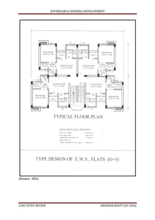AFFORDABLE HOUSING DEVELOPMENT
CASE-STUDY REVIEW ABHISHEK BHATT (UC 0506)
(Source: JDA)
 