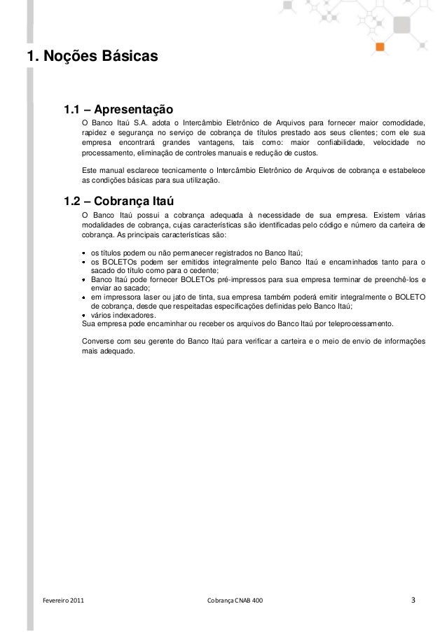 Layout Itau Cnab 400 | 60863287 layout cobranca 400bytes cnab itau Layout Itau Cnab 400 | 60863287 layout cobranca 400bytes cnab itau