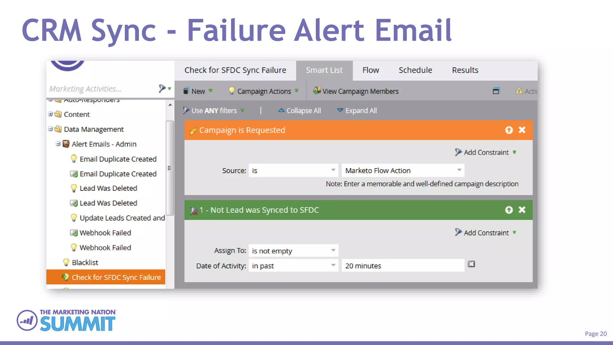 Page 20
CRM Sync - Failure Alert Email
 