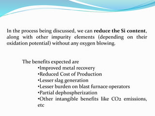 Cost Reduction in steel making | PPTX