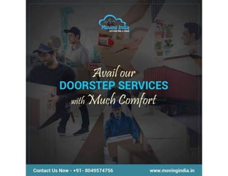 Avail our doorstep moving india