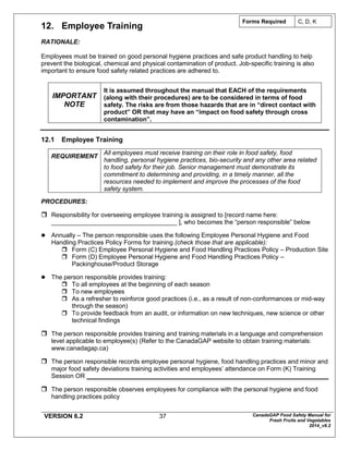 Canada Gap for Fruit and vegetables | PDF