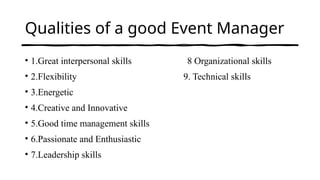 Events Manager Competencies Examples 609974911-Event-Managemertt-Module-1.ppt