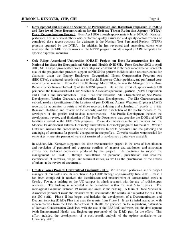 Resume Judson Kenoyer Independent Contractor