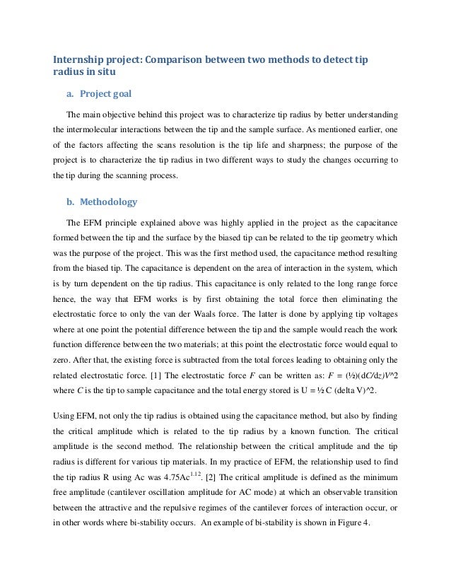 final internship report other words for internship