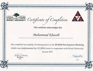 BIM Certificate
