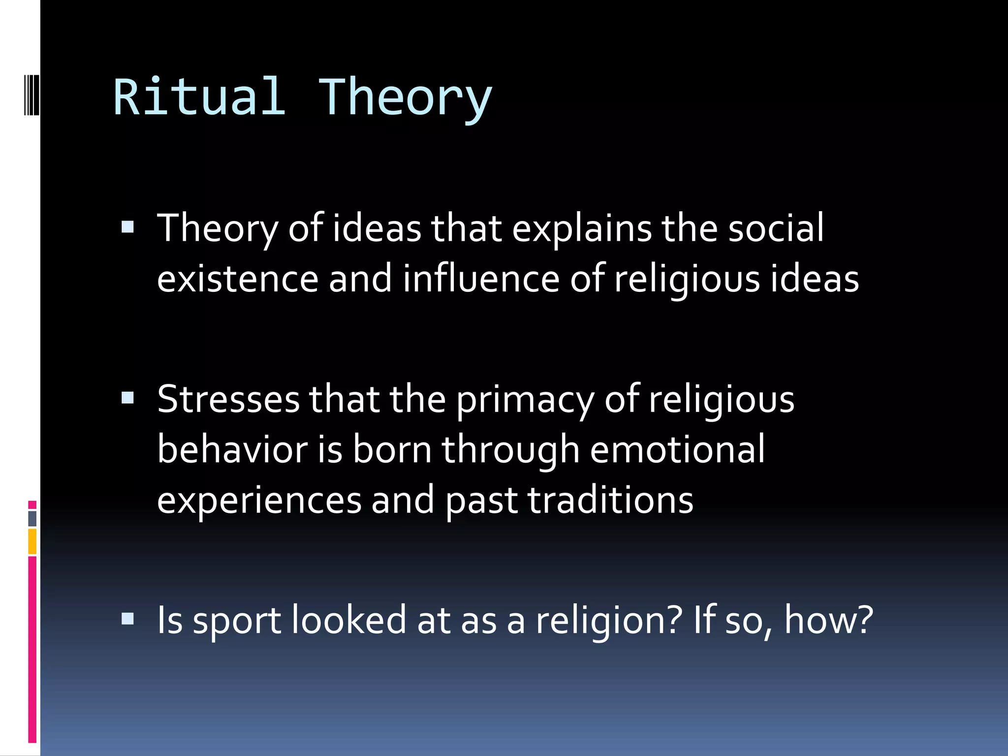 Ritual Model Example Ritual Theory (Cody Martinez - Dusty Young) PEP 540 Presentation | PPT