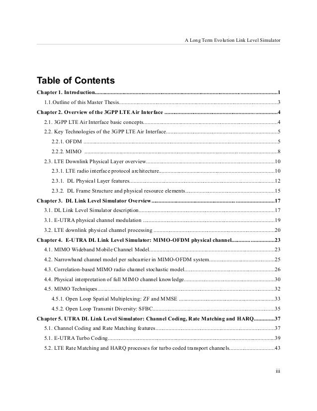 Simulation master thesis