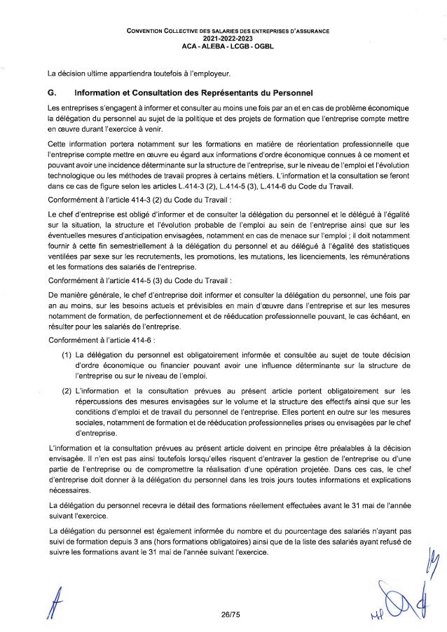 Convention collective de travail des salariés des entreprises d'assurance