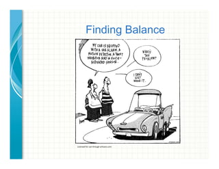 Finding Balance
Licensed	
  for	
  use	
  through	
  ar1zans.com	
  
 