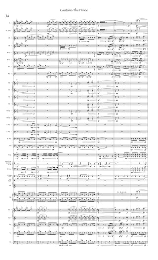 &
&
&
&
&
&
?
?
&
&
&
&
&
&
?
?
?
?
?
ã
?
ã
ã
&
&
?
&
&
&
?
?
Fl. 1
Fl. 2/Picc.
Ob. 1
Ob. 2
Bb Cl. 1
Bb Cl. 2
Bsn. 1
Bsn. 2
Hn. 1
Hn. 2
Hn. 3
Hn. 4
Bb Tpt. 1
Bb Tpt. 2
T. Tbn. 1
T. Tbn. 2
B. Tbn.
Tuba
Timp.
Fing. Cym.
Sus. Cym.
S. Dr.
R. Toms
L. Gong
B.Dr.
Clv.
Tamb.
Glk.
Vln. I
Vln. II
Vla.
Vc.
Cb.
Hp.
P
P
F
F
f simile
f P f
simile
P
F
f fP P
f
fP P
F
F
simile
simile
p
p
p
p
p
p
240
.œN
œb .œb
œ .œn
œ
œb
.œN œb .œb œ .œn œ œb
Œ ‰. R
œb
œ
œ
œb
œ
.œN
œb .
J
œb
 Ó
Œ ‰. r
œb
œ
œ
œb
œ
.œN
œb
.
J
œb  Ó
œb
œb
‰
œ
œ œb ‰ œ

240
˙b
> .œ ‰
˙b
>
.œ
‰
˙b
> .œ ‰
˙b
>
.œ
‰
˙b
> .œ ‰
˙b
>
.œ
‰
Ó Œ œb œ
Ó Œ œb œ
‰ œb ‰ œ ‰ œN ‰ œ
œb ‰ œ
‰
œ ‰ œ
‰
240
œ
œb
b œb œ œ œ œ
œ
œ œ œ œ
w
Œ
œb œ œ œ
Œ
œ œ œ œ
œ œ œ œ œ œ œ œ


œb
œb
œ
œ
œ
œb
œ
œ
œb
œb
œ
œ
œ
œb
œ
œ
240
.œN
œb .œb
œ .œn
œ
œb

œb
œb ‰ œ
œ œb ‰ œ
œb
œb
‰
œ
œ œb
‰
œ
J
œb ‰ Œ
J
œ ‰ Œ
F
F
F
F
P f F


f P f
f fP
f Í
p
F
F
DAMPEN
DAMPEN
Ó œb
œ
œ
œb
œ
œ
3 3
Ó œb œ œ œb œ œ
3 3
œN
œb
œb
œ
œn
œ
œb
‰

œN
œb
œb
œ
œn
œ
œb ‰

œb
œb
‰
œ
Ó
Ó œb
œ
‰
œ






.œb j
œN
j
œ œ j
œb
.œb j
œN
j
œ œ j
œb
‰ œb ‰ œ ‰ œA ‰ œ
œb ‰ œ
‰
œ ‰ œ
‰
œ
œb
b œb œ œ œ œ œ œ œ œ œ œ œ

˙b œb œ œ œ œœb œœ œœ œœ
j
œ .œæ ˙æ


œb
œb
œ
œ
œ
œ
œ
œ
œb
œb
œ
œ
œ
œ
œ
œ
œb
œ
œ
œb
œ
œ
Ó
3 3
œb
œ
œ
œb
œ
œ
Ó
3 3
œb
œb ‰ œ
œ
œn ‰ œ B
œb
œb
‰
œ
œ
œn
‰
œ
J
œb ‰ Œ
J
œ ‰ Œ
f P
P f simile
simile
P
P
F
F
f
l.v.
p
f Í
F
F
P
P
P f F simile
P
P
œN
œ
œ
œb
œ
œ
œ
œn
œ
œb
œ
œ
3 3 3 3
œN œ œ œb œ œ œ œn œ œb œ œ
3 3 3 3

˙# ˙ œ œ œ œ

œN
œb ‰ œ
œ
œn ‰ œ

œN
œb
‰
œ
œ
œn
‰
œ
Ó ‰ œ.
J
œ
Ó ‰
œ.
j
œ


Ó ‰ œ.
J
œ
Ó ‰
œ.
j
œ
˙ .œ ‰
˙ .œ ‰
‰ œb ‰ œ ‰ œn ‰ œ
œN ‰ œ
‰
œ ‰ œ
‰

‰ .œ
J
œ .œæ

.œ
j
œæ ˙æ


œb œb œ œ œ
œb
œ
œ
œb œb œ œ œ
œb
œ
œ
Ó œN
œ
œ
œb
œ
œ
3 3
Ó œN
œ
œ
œb
œ
œ
3 3
‰ œb ‰ œ ‰ œn ‰ œ
œN ‰ œ ‰ œ ‰ œ ‰
œN
œb
‰
œ
œ
œn
‰
œ
P
P
f P
p
P F p P
p
p PP F
P
P
F f
f
œb
œb
œ œ œ œ œ
œ
œ œ œ œ
3 3 3 3
œb œb œ œ œ œ œ œ œ œ œ œ
3 3 3 3
˙# ˙N œ œ œ œ

Ó Œ ‰ j
œ
œN
œb ‰ œ
œ
œ Œ
Ó Œ ‰
J
œ
œ
œb
‰
œ
œ
œ
Œ
˙ œ#
˘ œN˘
˙ œ#
ﬂ
œ
ﬂ
Ó œ#˘ œN˘
Ó œ#
ﬂ
œ
ﬂ
˙ œ#
˘ œN˘
˙ œ#
ﬂ
œ
ﬂ


‰ œb ‰ œ ‰ œ ‰ œb
œN ‰ œ
‰
œ ‰ œ
‰

˙æ j
œæ œ
J
œ

œæ œ œ œ œ œ


œb œb œ œ œ œ œ œb
œb œb œ œ œ œ œ œb
œb
œb
œ œ œ œ œ
œ
œ œ œ œ
3 3 3 3
œb
œb
œ œ œ œ œ
œ
œ œ œ œ
3 3 3 3
‰ œb ‰ œ ‰ œ ‰ œb
œ ‰ œ ‰ œ ‰ œ ‰
œN
œb
‰
œ
œ
œ
‰ œ
p
p
P F
P F
p
p
F
F
F
F
f
f
P
P
P
 P
l.v.
F
l.v.
f
p
p
P F
P F
p
p
p
p
w# w
w# w
J
œ .œ# Œ œ#
>
œ# œ
Ó Œ œ#
>
œ# œ
œ# œ#
‰ œ œ œ ‰ œ
Ó Œ ‰ j
œ#
œ# œ# ‰ œ œ œ ‰ œ
Ó Œ ‰
j
œ#
wb>
wb
>
wb>
wb
>
wb>
wb
>


˙b .œ ‰
˙b .œ
‰
‰
œb
j
œ
j
œ œ
j
œ
J
œ .œæ œæ œ

˙


wwbb
>
w
wb
b
>
w#
æ
w#
æ
.œb ‰ Œ œ#
>
œ# œ
.œb ‰ Œ œ#> œ# œ
œb . œ. œ. œ.
F f
F f
P
P
P
P
F P
l.v.
P
f
f
F f f
F f f
P




Fb - Fn, Gn - Gb






245
˙# .œ ‰
˙# .œ ‰
.œ œ œ# œ œ# .
.œ œ œ# œ œ# .
œ# œ ‰ œ œ œ# ‰ œ
œ# œ ‰ œ œ œ# ‰ œ
œ# œ ‰ œ œ œ# ‰ œ
œ# œ ‰ œ œ œ# ‰ œ
245
J
œ ‰ Œ Ó
J
œ ‰ Œ Ó
J
œ ‰ Œ Ó
J
œ ‰ Œ Ó
J
œ ‰ Œ Ó
J
œ ‰ Œ Ó




245
œ
œb
b œ
œ
œ
œ
œ
œ
œ
œ
œ
œ
w

œ œ œ œ




245
.œ ‰ Œ œ# .
.œ ‰ Œ œ# .
.œ œ œ# œ œ# .
.œ œ œ# œ œ# .
œb œ œ œ œ œ œ œ
Í
Í
F
F
ƒ
ƒ
ƒ p
ƒ p
F
F
F
F
P Í
P Í
f
Í
P f
f
ƒ
Í
Í
Í
Œ ‰ J
œb> ˙
Œ ‰ J
œb> ˙
‰ œ
J
œ# œ œ#>
‰ œ
J
œ# œ œ#>
œ# œ# ‰ œ œ .œ# œ
œ# œ# ‰ œ œ .œ# œ
œ# œ# ‰ œ œ .œ# œ
œ# œ# ‰ œ œ .œ# œ








œb œ œ œ œ œ œ œ>
œb œ œ œ œ œ œ œ
>
œ
œb
b œ
œ
œ
œ
œ
œ
œ
œ
œ
œ
œ
œ
œ
œ
Ó Œ ‰ j
œæ
œ
œb
b œ
œ
œ
œ
œ
œ
œ
œ
œ
œ
œ
œ
œ œ œ œ


Œ ‰ J
œb ˙

‰ œ J
œ# œ œ#>
‰ œ
J
œ# œ œ#>
‰ œ
J
œ# œ œ#>
œb œ œ œ œ œ œ œ
œb œ œ œ œ œ œ œ
34
Gautama The Prince
 