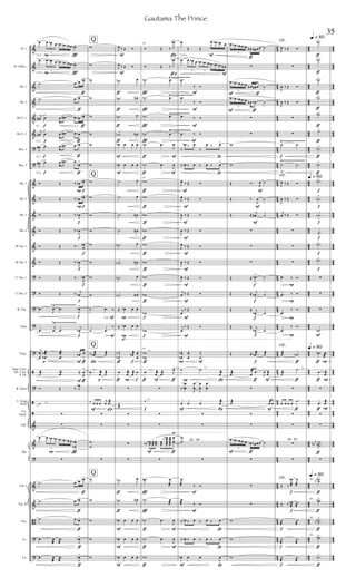 &
&
&
&
&
&
?
?
&
&
&
&
&
&
?
?
?
?
?
ã
?
ã
ã
&
&
?
&
&
B
?
?
4
5
4
5
4
5
4
5
4
5
45
4
5
4
5
4
5
45
4
5
4
5
4
5
4
5
4
5
4
5
45
4
5
4
5
45
4
5
4
5
45
4
5
45
4
5
4
5
4
5
4
5
4
5
45
4
3
4
3
4
3
4
3
4
3
43
4
3
4
3
4
3
43
4
3
4
3
4
3
4
3
4
3
4
3
43
4
3
4
3
43
4
3
4
3
43
4
3
43
4
3
4
3
4
3
4
3
4
3
43
4
4
4
4
4
4
4
4
4
4
44
4
4
4
4
4
4
44
4
4
4
4
4
4
4
4
4
4
4
4
44
4
4
4
4
44
4
4
4
4
44
4
4
44
4
4
4
4
4
4
4
4
4
4
44
Fl. 1
Fl. 2/Picc.
Ob. 1
Ob. 2
Bb Cl. 1
Bb Cl. 2
Bsn. 1
Bsn. 2
Hn. 1
Hn. 2
Hn. 3
Hn. 4
Bb Tpt. 1
Bb Tpt. 2
T. Tbn. 1
T. Tbn. 2
B. Tbn.
Tuba
Timp.
Fing. Cym.
Sus. Cym.
S. Dr.
R. Toms
L. Gong
B.Dr.
Clv.
Tamb.
Glk.
Vln. I
Vln. II
Vla.
Vc.
Cb.
Hp.
Ÿ~~~~~~~~~~~~~~
Ÿ~~~~~~~~~~~~~~

Ÿ~~~~~~~~~~~~~
Ÿ~~~~~~~~~~~~~~~
Ÿ~~~~~~~~~~~~
Ÿ~~~~~~~~~~~~~

Ÿ~~~~~~~~~~~~~~~
Ÿ~~~~~~~~~~~~~~~
ƒ
ƒ
P
P
Ï
Ï
f
f
f
f
f
f
f
f
ƒ
ƒ
f ƒ
f ƒ
f ƒ
f ƒ
f
f
p F ƒ
ƒF
l.v.
P Ï
ƒ
ƒ
ƒ
P
P
œ œ œb œ œb œb œb œ œb>
3
œ œ œb œ œb œb œb œ œb>
3
.˙ œ œb œb>
.˙ œ œb>
j
œ# .œ
>
œ .œ# œ œb œb>
j
œ# .œ
>
œ .œ# œ œb
J
œ# .œ> œ .œ# œ œb>
J
œ# .œ> œ .œ# œ
œb>
Ó Œ ‰ œb œb>
Ó Œ ‰ œb œb>
Ó Œ ‰
J
œb
Ó Œ ‰
J
œb
Ó Œ ‰. R
œb
Ó Œ ‰
J
œb
Ó Œ ‰.
R
œb
Ó Œ ‰ j
œb
.œ
J
œ
n
.œ
J
œb>
.œ
j
œ
n
.œ
j
œb
>
j
œ
œ
.
.
œ
œb
b æ .
.
œ
œ
æ œb œ
>
˙æ .œæ 
R
œ
>
Ó Œ ‰ J
œb
˙


œ œ œb œb œb œb œb œ œ
œb
b
>3

.˙ œ œb œb>
.˙ œ œb>
.˙ œ œb>
.œ
J
œ
æ
.œ
æ J
œb>
.œ
J
œ
æ
.œ
æ J
œb>
Sp
l.v.
p
F Sp
F
F
Q
Q
Q
Q
w
w
w
w
w
w
w
w
w
w
w
w
w
w
w
w
˙ .œ ‰
˙ .œ
‰
‰ .œb æ ˙æ
.œ j
œæ ˙æ

‰ œ œ œ
j
œ .œæ


w
w

w
w
w
w
w
F
F
F
ƒ
ƒ
ƒ
ƒ
ƒ
ƒ
F
F
P
P
ƒ f
ƒ P f
F
F
J
œ ‰ Œ Ó
J
œ ‰ Œ Ó
.˙b œ
.˙b œN
.˙b œ
.˙b œN
œb œ œ œ
œb œ œ œ
.˙ œ
.˙ œ
.˙ œN
.˙ œN
.˙b œ
.˙b œN
.˙b œ
.˙b œN
Œ œb œ œ
Œ œb œ œ
˙
˙b
b œb æ œ
œ
.œ j
œæ œæ œ

˙
æ




.˙b œ
.˙b œN
œb œ œ œ
œb œ œ œ
œb œ œ œ
Ï
Ï
Ï
Ï
Ï
Ï
ƒp
ƒ p
ƒ F
ƒ F
ƒ
ƒ
ƒ
ƒ
ƒ
ƒ
ƒ
ƒ
f
f
l.v.
ƒ
l.v.
ƒ F ƒ
l.v.
f
F ƒ
ƒ F
ƒ F
ƒ
250
Ó Œ ‰ J
œb>
Ó Œ ‰ J
œb>
.˙b œ
.˙b œ
.˙b œ
.˙b œ
˙b .œ
J
œ
˙b .œ
J
œ
250
wb
wb
wb
wb
wb
wb
wb
wb
wb
wb
250
w
wb
b
.œ j
œæ .œæ J
œ>

˙


‰ œœbb œœ œœ œœ
œœ
œœ
bb œœ
œœ
œ
œ

250
.˙b œ
æ
.˙b œ
æ
˙b .œ
J
œ
˙b .œ
J
œ
wb
F
F
Í
Í
P F
l.v.
SpP
F Sp
Db - Dn
Í
Í
F Í
F
F
F
F
F
F
F
F
F
F
F
F
F
F
F
F
œ
Œ Œ
œ œb œb œ
œ œ œb œ œb œb œb œ œb œb œN
3 3
.œ
‰ Ó
.œ
‰ Ó
.œ ‰ Ó
.œ ‰ Ó
‰
œb ‰ œ
‰
œ ‰ œ>
‰ œb ‰ œ ‰ œ ‰ œ>
J
œ ‰ Œ Ó
J
œ ‰ Œ Ó
J
œ ‰ Œ Ó
J
œ ‰ Œ Ó
J
œ ‰ Œ Ó
J
œ ‰ Œ Ó
J
œ ‰ Œ Ó
j
œ ‰ Œ Ó
j
œ
‰ Œ Ó
j
œ
‰ Œ Ó
œ
œb
b œ
œ
˙
˙
˙ .œ j
œæ
‰
œ
œb
b
J
œ
œ
J
œ
œ
.
.
œ
œ
œ œ .œ
j
œæ


w
w

.œ
æ ‰ Ó
.œ
æ ‰ Ó
‰ œb ‰ œ ‰ œ ‰ œ
‰ œb ‰ œ ‰ œ ‰ œ
œb œ .œ
J
œ
ƒ
F ƒ
F ƒ
F
F
F
f
f
f
f
f
l.v.
ƒ F
F
F ƒ
œb œb œb œ œb œN œ# œ œ ˙
5

œb œb œb œ œb œN œ# œ ˙
5
œb œb œb œ œb œN .œb ˙
5


w
w
Œ ‰.
R
œ ˙
Œ ‰
J
œ ˙
Œ  .
j
œ# ˙



Œ  .
J
œb> ˙
Œ  .
j
œb
>
˙
Œ 
.
j
œb
>
˙
Œ 
.
j
œb
>
˙
Œ  .
j
œb æ ˙æ
œæ œ
æ .œ
J
œ .œæ

.˙æ œæœ


œb œb œb œ œb œb œb œ œ ˙
5



w
w
w
f
f
ƒ
ƒ
l.v.
ƒ
Dn - Db
f
f
f
f
f
P
P
P
P
rit.
rit.
rit.
rit.
J
œ ‰ Œ Ó.

J
œ ‰ Œ Ó.
J
œ ‰ Œ Ó.


˙ .˙
˙ .˙
J
œ ‰ Œ Ó.
J
œ ‰ Œ Ó.
j
œ ‰ Œ Ó.



.œ ‰ Ó.
.œ ‰ Ó.
.œ
‰ Ó.
.œ
‰ Ó.
˙æ .˙b
˙æ
.˙

œ œ œ œ
.˙




Œ ‰ J
œb
æ
.˙
æ
Œ ‰ J
œb
æ
.˙
æ
˙
æ
.˙
æ
˙
æ
.˙
æ
˙
æ
.˙
æ
f
f
f
ƒ
ƒ
ƒ
ƒ
ƒ
ƒ
ƒ
ƒ
f
f
f
F
ƒ P
ƒ P
l.v.
ƒ P
ƒ
ƒ
div.
ƒ
div.
ƒ
div.
ƒ
div.
ƒ
q = 80
q = 80
q = 80
q = 80
.˙b>
.˙b>
.˙b>
.˙b>
.˙b>
.˙>
.˙b>
.˙b>
.˙b>
.˙b
>
.˙b
>
.˙
>
.˙b>
.˙b>



.˙b
.œb .œ
æ
.œ .œæ

.œ .œæ


....
˙˙˙˙
b
bb

.
.˙˙bb
>
..˙˙b>
.
.˙˙bb
>
..˙˙b>
.˙b>
35
Gautama The Prince
 
