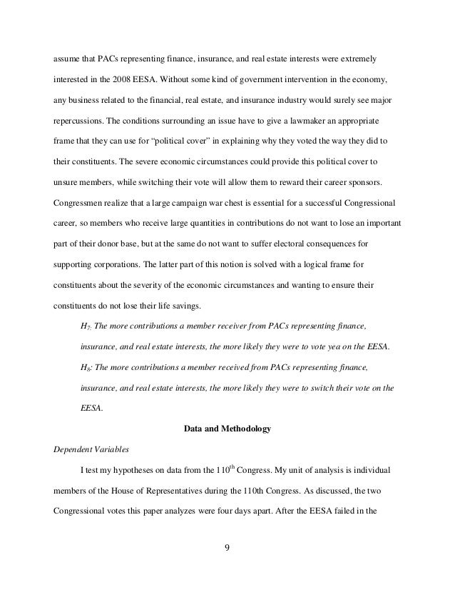 Working thesis example picture