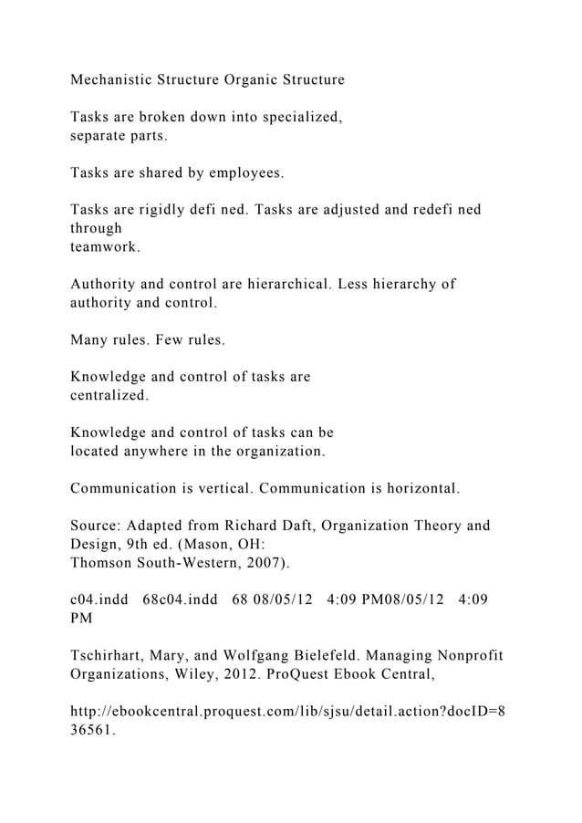 60CHAPTER FOURORGANIZATIONAL STRUCTURES outhend C.docx