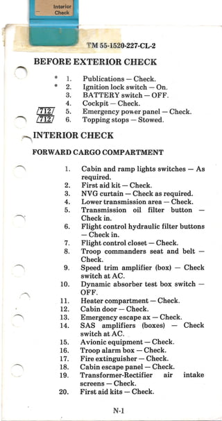 CH 47C Operators Checklist-Emergency Procedures Excluded