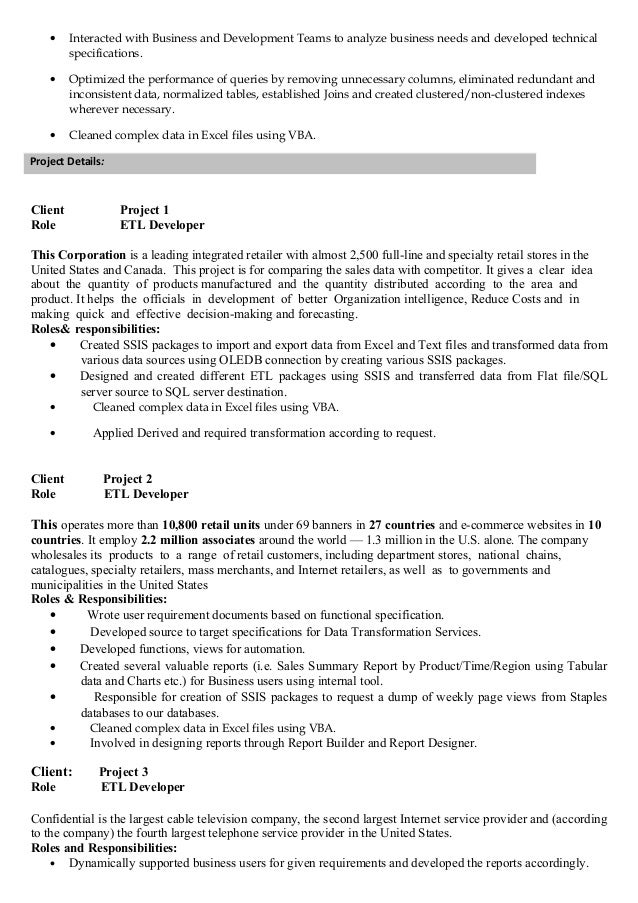 Cover Letter For Msbi Developer Cover Letter For Msbi Developer