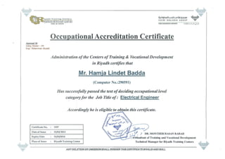 Accreditation Certificate (SBG)