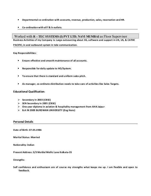 Room Service Order Taker Resume Room Service Order Taker Resume