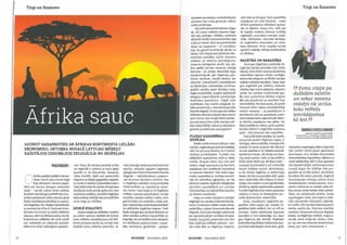 I was featured in an international publication far away in Latvia.