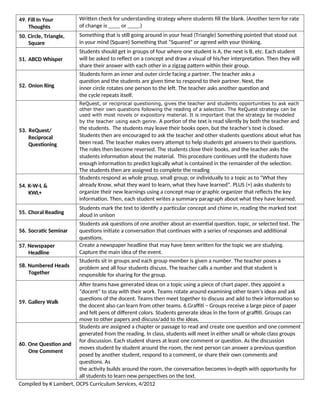 Check For Understanding Strategies.pdf Tools for formative assessment - Educational material | DOCX