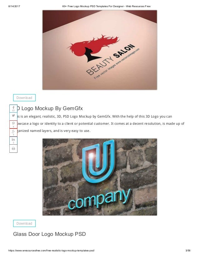 Download Logo Mockup Psd PSD Mockup Templates