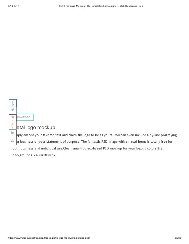 Download Logo Mockup Psd PSD Mockup Templates