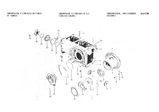 DIFERENCIAL E CARCAÇA DA CAIXA
DE CAMBIO
DIFERENCIAL Y CARCAZA ÜL LA
CAJA DE CAMBIO
DIFFERENTIAL AND GEARBOX fí()id-È)5
HOUSING
 