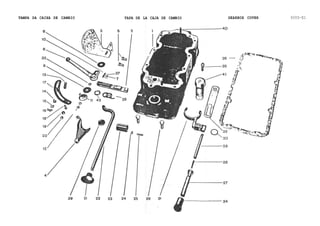 TAMPA DA CAIXA DE CAMBIO TAPA DE LA CAJA DE CAMBIO GEARBOX COVER 600D-E1
 