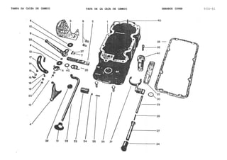TAMPA DA CAIXA DE CAMBIO TAPA DE LA CAJA DE CAMBIO GEARBOX COVER 600D-E2
 