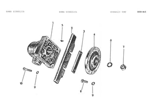 BOMBA HIDRÁULICA BOMBA HIDRÁULICA HYDRAULIC PUMP 600D-E15
 