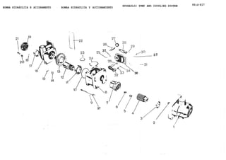 BOMBA HIDRÁULICA E ACIONAMENTO BOMBA HIDRÁULICA Y ACCIONAMIENTO
HYDRAULIC PUMP AND COUPLING SYSTEM 80id-E17
 