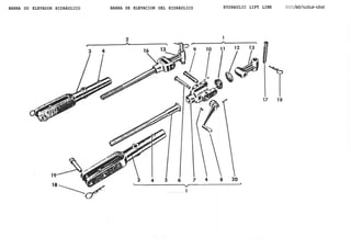 BARRA DO ELEVADOR HIDRÁULICO BARRA DE ELEVACION DEL HIDRÁULICO HYDRAULIC LIFT LINK 6UUU/bU/tíUid-tfcO
 