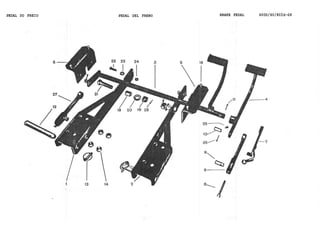 PEDAL DO FREIO PEDAL DEL FRENO BRAKE PEDAL 600D/60/80Íd-G9
 