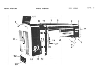 LATARIA DIANTEIRA LATARIA DELANTERA FRONT SHIELDS 60/80id-H2
 