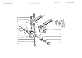 BÜMBA ALIMENTADORA BOMBA DE ALIMENTACION FEED PUMP 600D/60/80id-B31
 