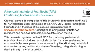 Credit(s) earned on completion of this course will be reported to AIA CES
for AIA members upon completion of the AIA/CES S...