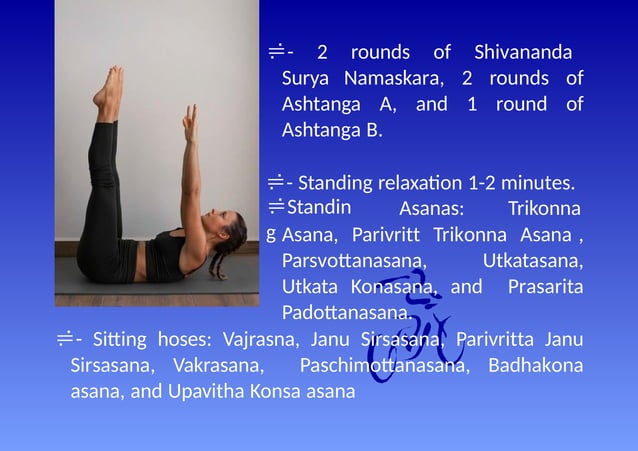 60 minute hatha yoga sequence class theme | PPT