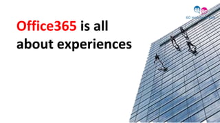 Office365 is all
about experiences
 
