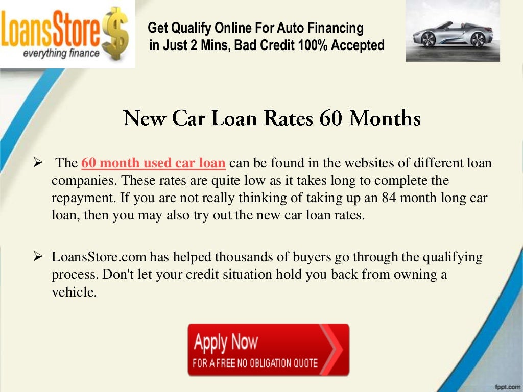 60 Month Used Car Interest Rates