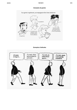 cterrier           19/01/2011     3/10



           Exemples de gestes




           Exemples d’attitudes
 
