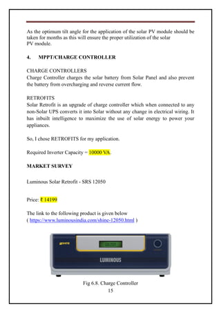 Design of Stand-Alone Solar PV System | PDF
