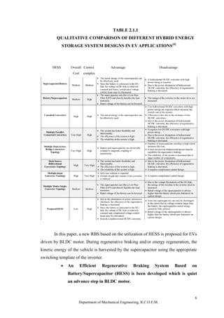Regenerative Braking System Report | PDF